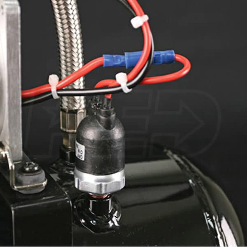 VIAIR 275C 12 Volt 1.5 Gallon 120 PSI Aluminum Fast Fill Air Source Kit, Black