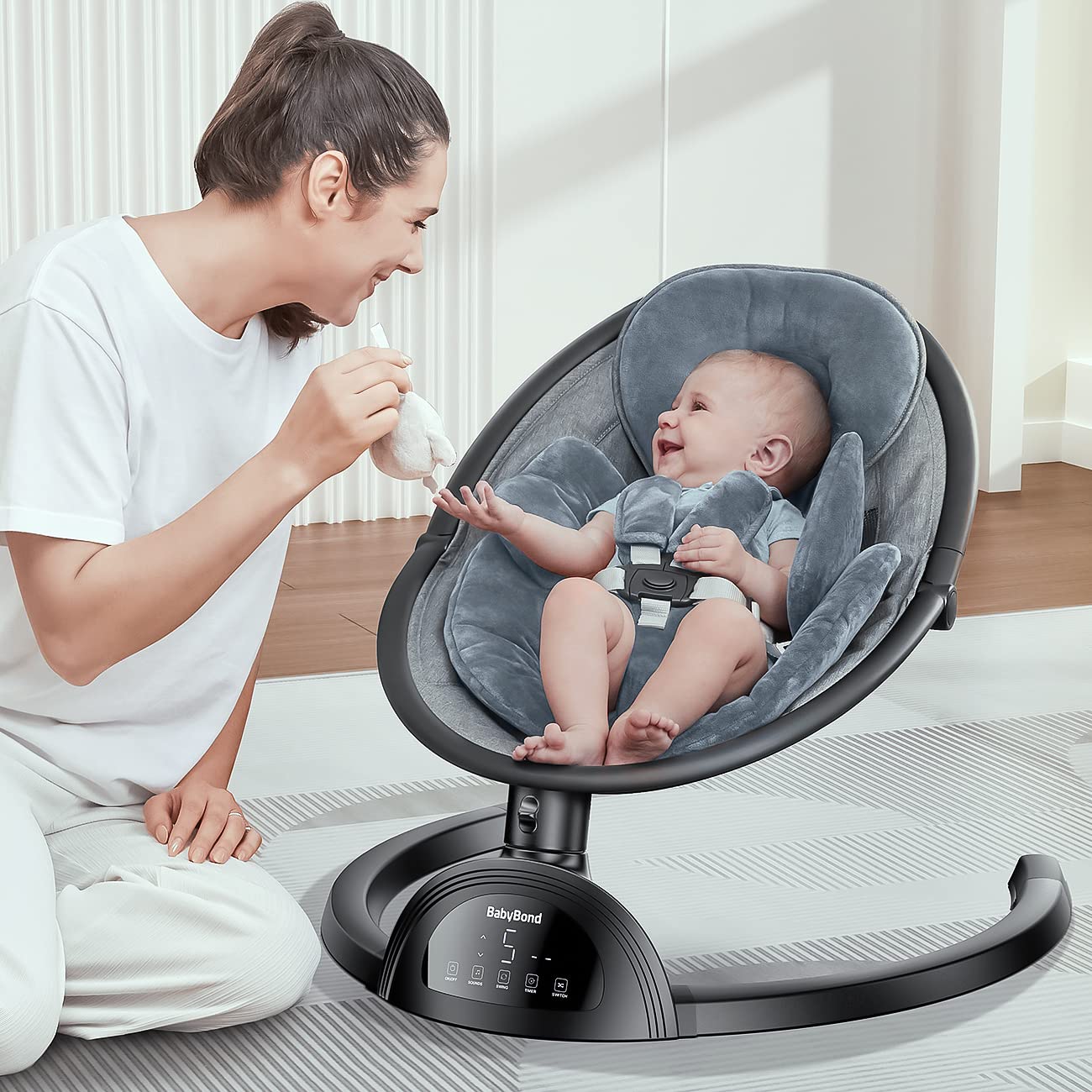 Infants BabyBond Bluetooth Speaker Positions