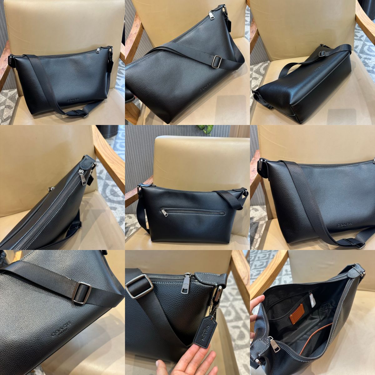 Men handbag CAJ91 CAJ86 CAJ70 Finn Crossbody In Signature Canvas sling shoulder bag