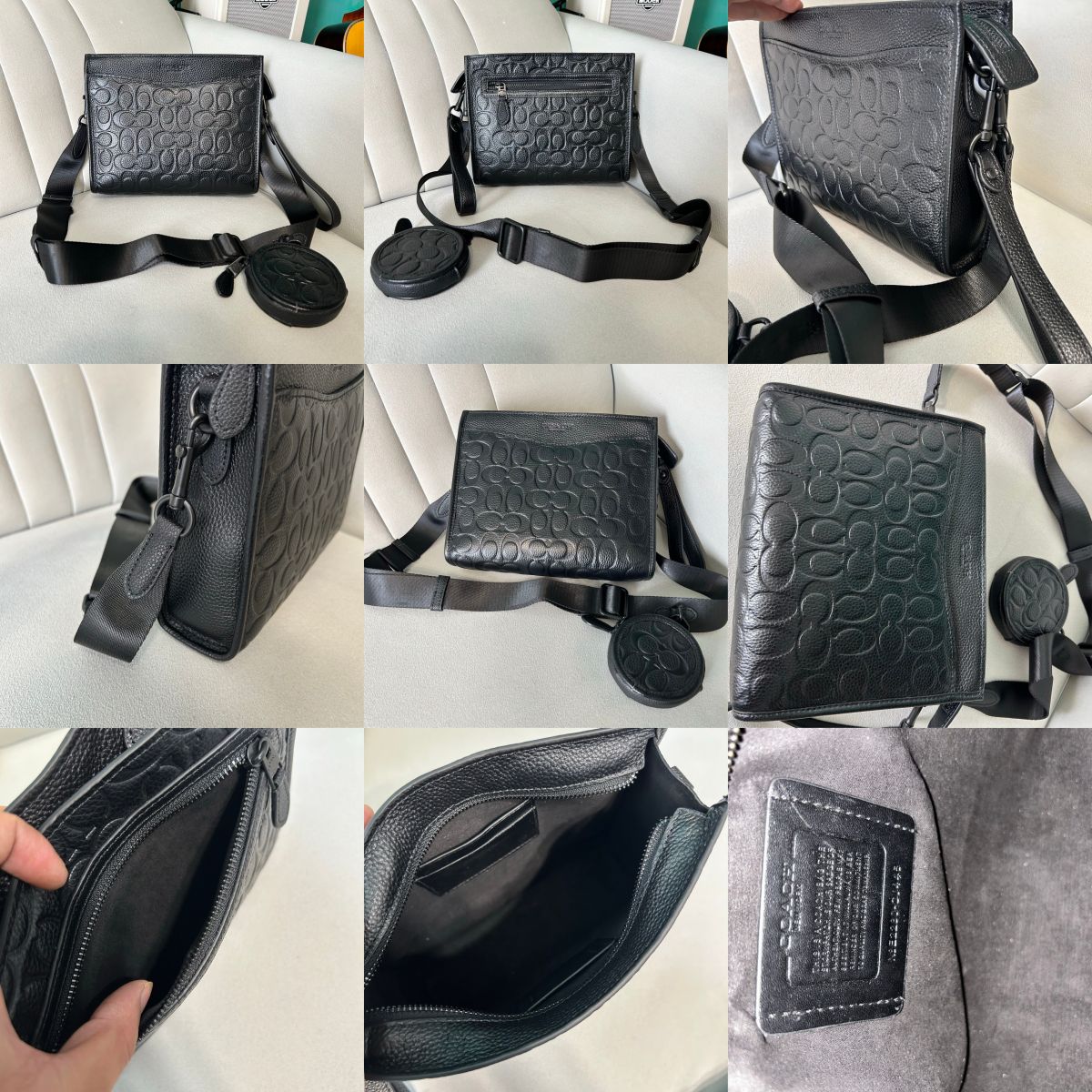 Coach CC087 CC088 CW667 CP445 Hitch Convertible Crossbody With Hybrid Pouch Women Men Sling Messenger Bag Wristlet