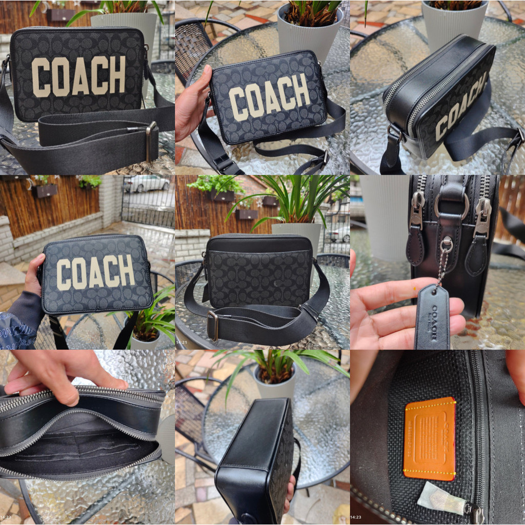 Coach CP270 CP269 CP136 CP137 CHARTER CROSSBODY men handbag sling messenger bag