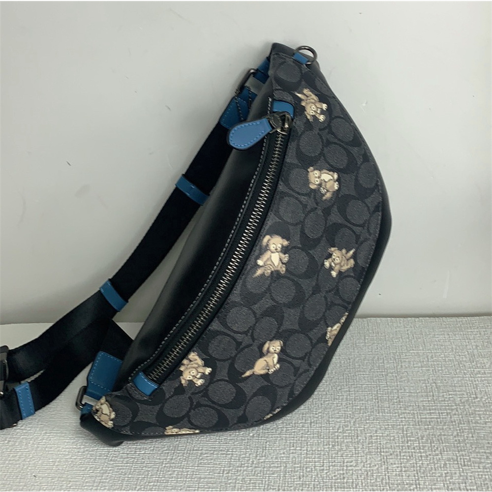 CB912 CC123 CG994 CE541 CH000 CE618 Warren Belt Bag With Varsity Motif Women Men Crossbody Chest Waist Pouch