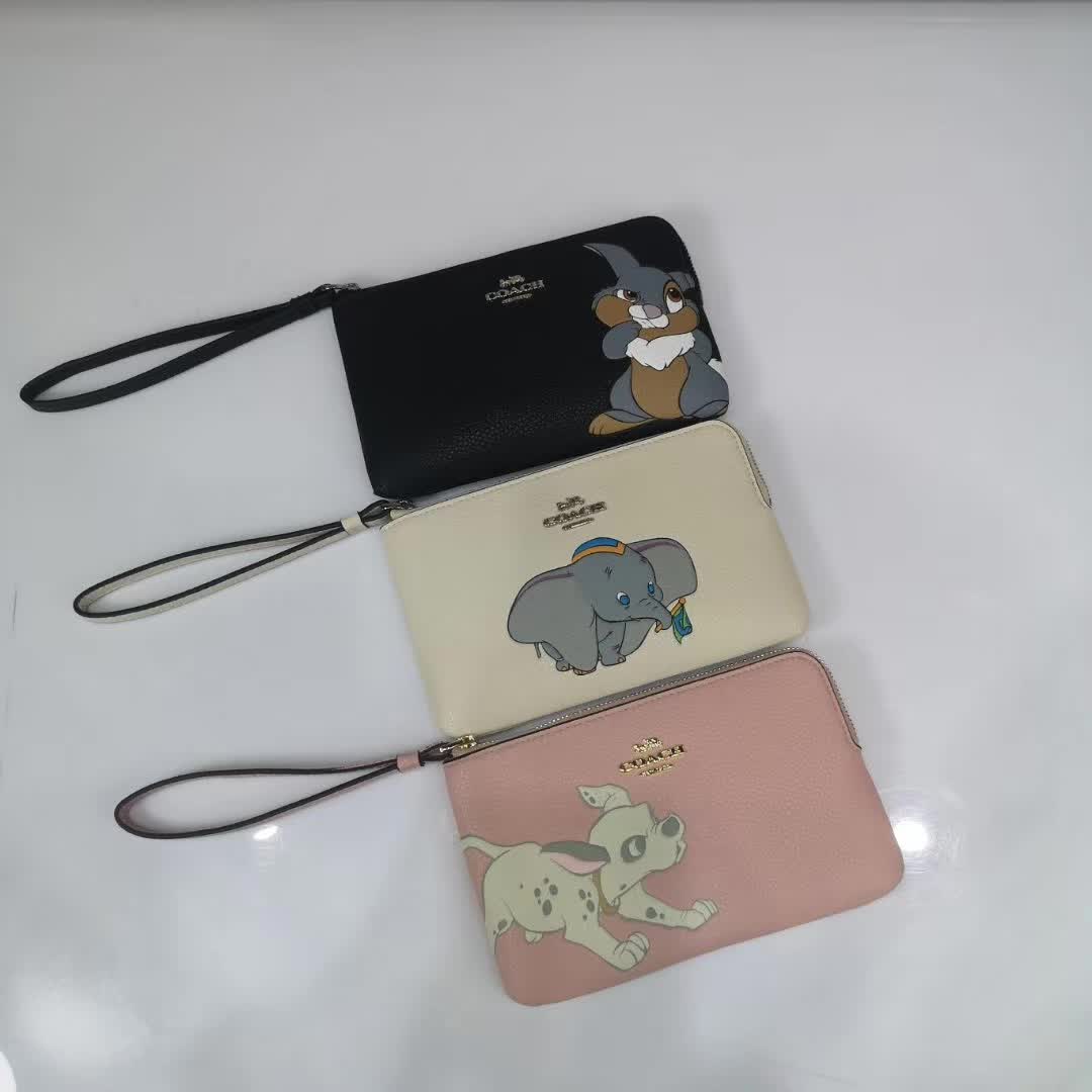 Women handbag 91778 91776 91777 Disney  Corner Zip Wristlet Dumbo Thumper Dalmatian Women Coin Pouch Purse Wallet