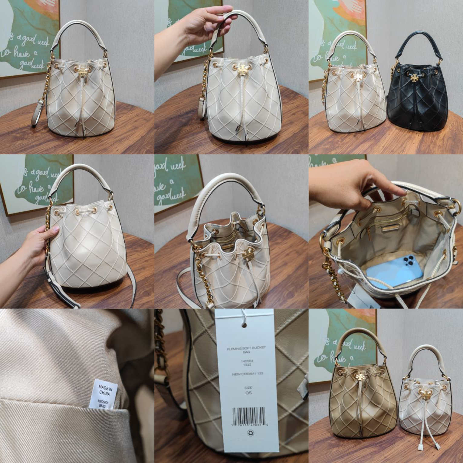 Women Handbag 142564 142565 Fleming Soft Bucket Bag