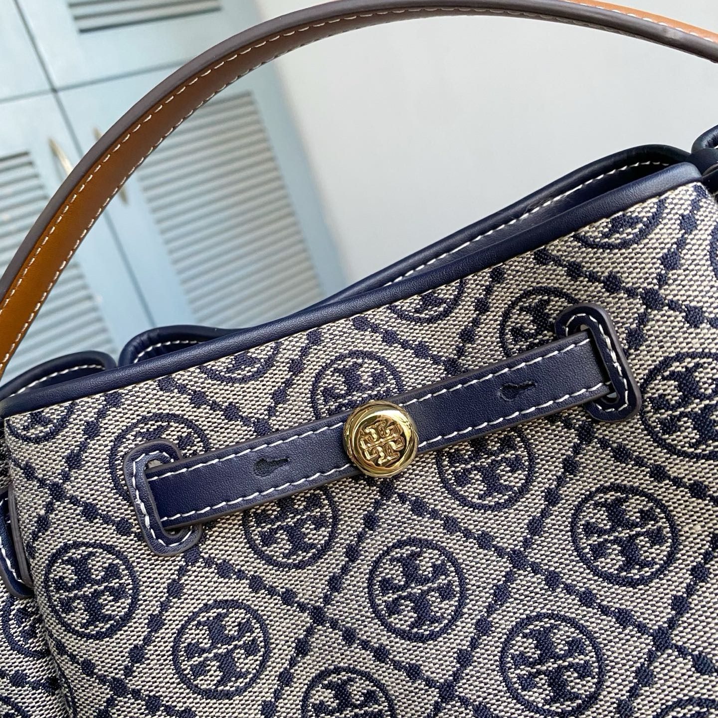Women handbag 178016 ROMY T MONOGRAM BUCKET BAG
