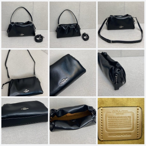 CT763 CV529 Faye Drawstring Shoulder Ruching Women Handbag Crossbody Sling Bag