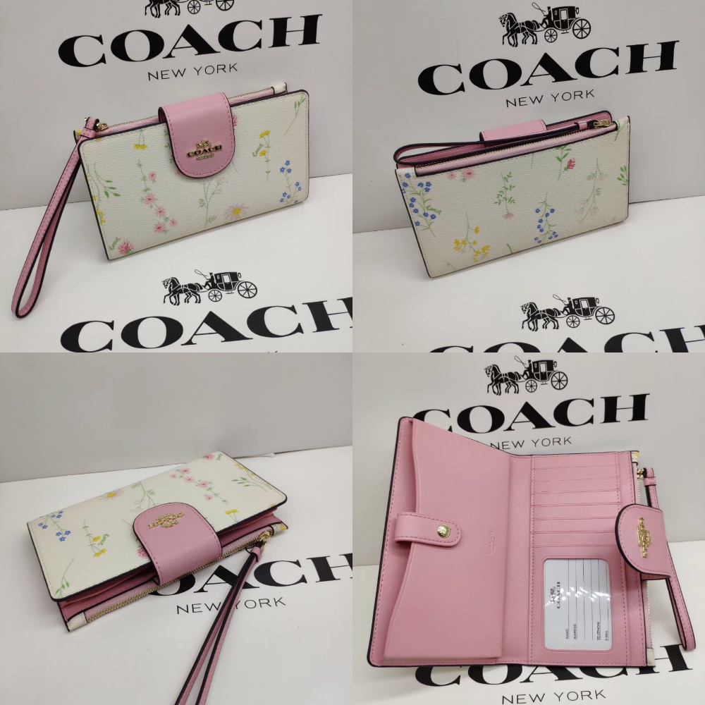 Women Handbag C2874 C4607 C2873 C3722 C3371 C2869 C8729 C8676 CC869 C4182 Tech Phone Wallet Women Long Fold Zip Purse Wristlet