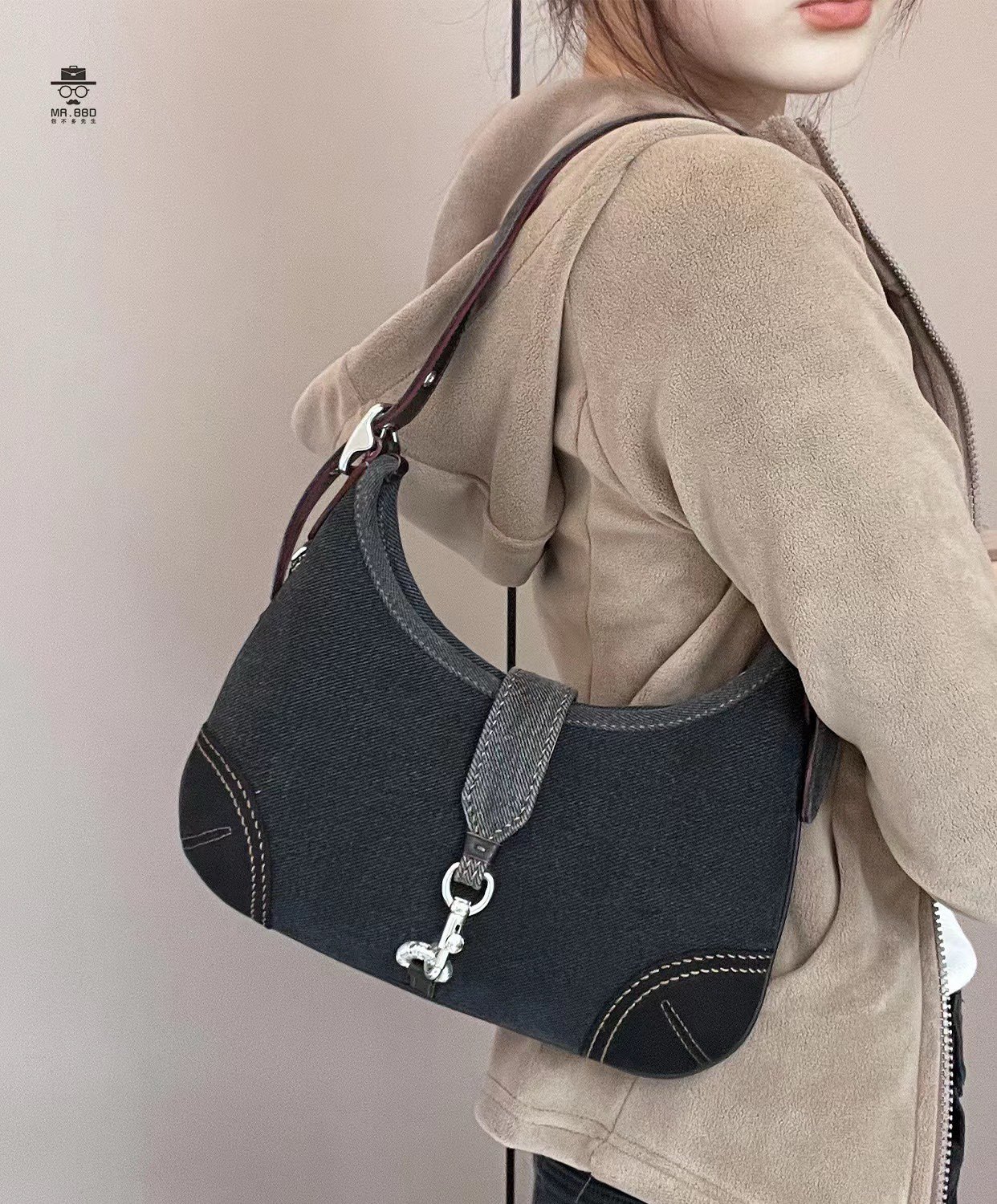CW647 CW642 CBF16 CY934 Hamptons Hobo Shoulder Messenger Bag Female Simple Commuter Underarm Bag