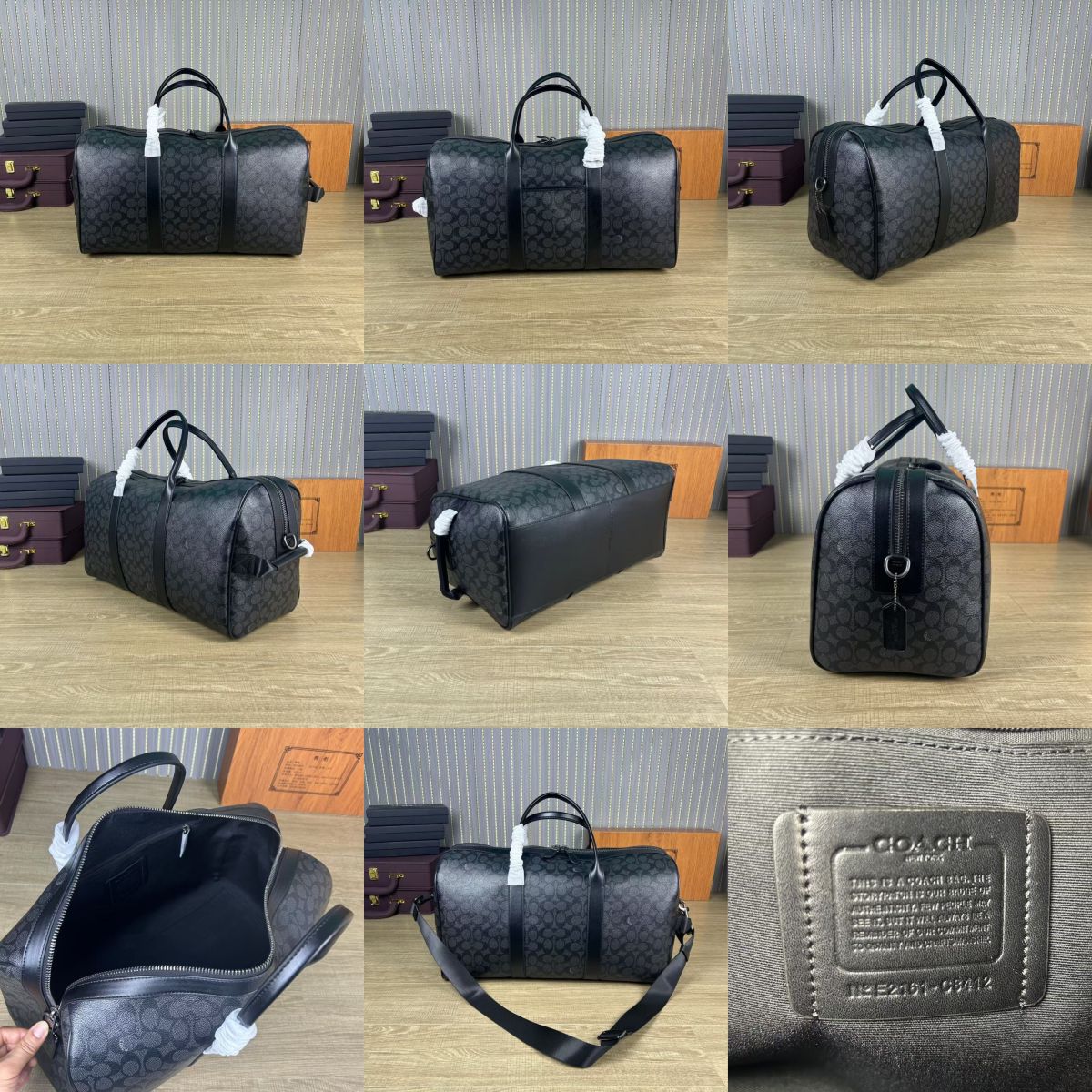 C5305  CE553  CV958 CY829 Compass 45 In Signature Canvas Patch Travel Bag