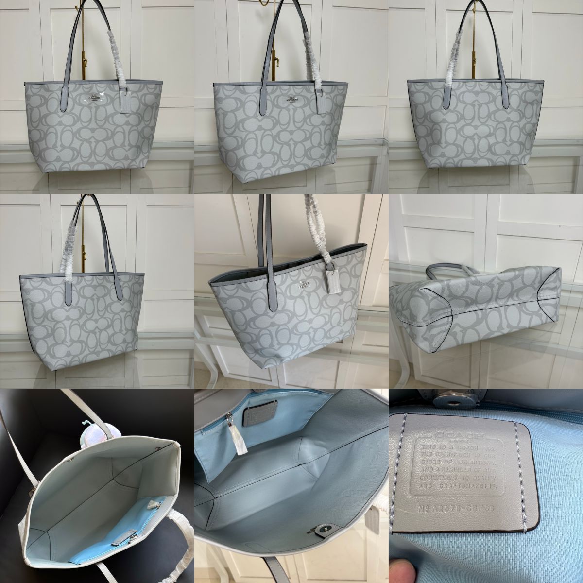 Women handbag CBH89 City Tote Bag In Sketch Signature Canvas