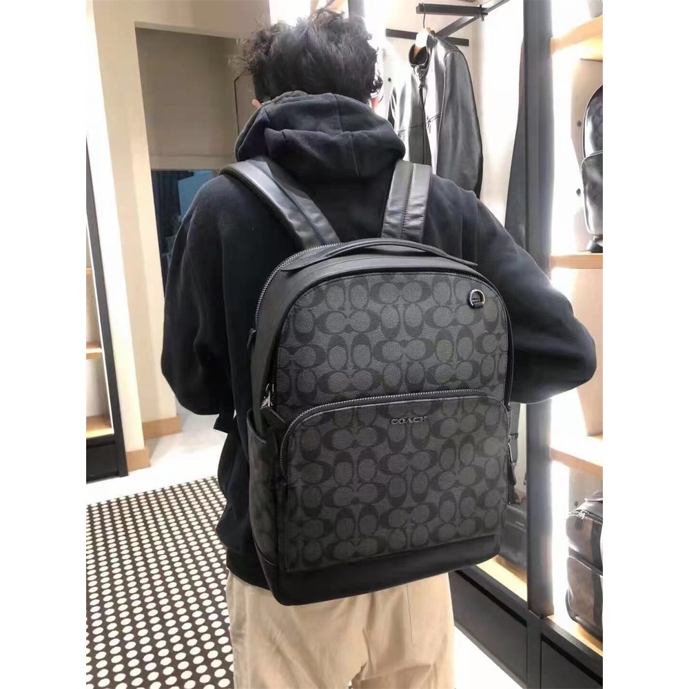 C2935 C3230 Graham Backpack In Signature Canvas Men Laptop Bag