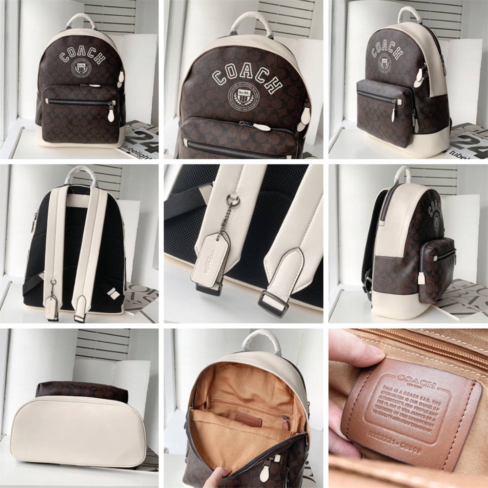 2736 3001 29040 5511 C4030 2854 3184 23251 28313 CB909 West Backpack Varsity Stripe Women Men Laptop Bag