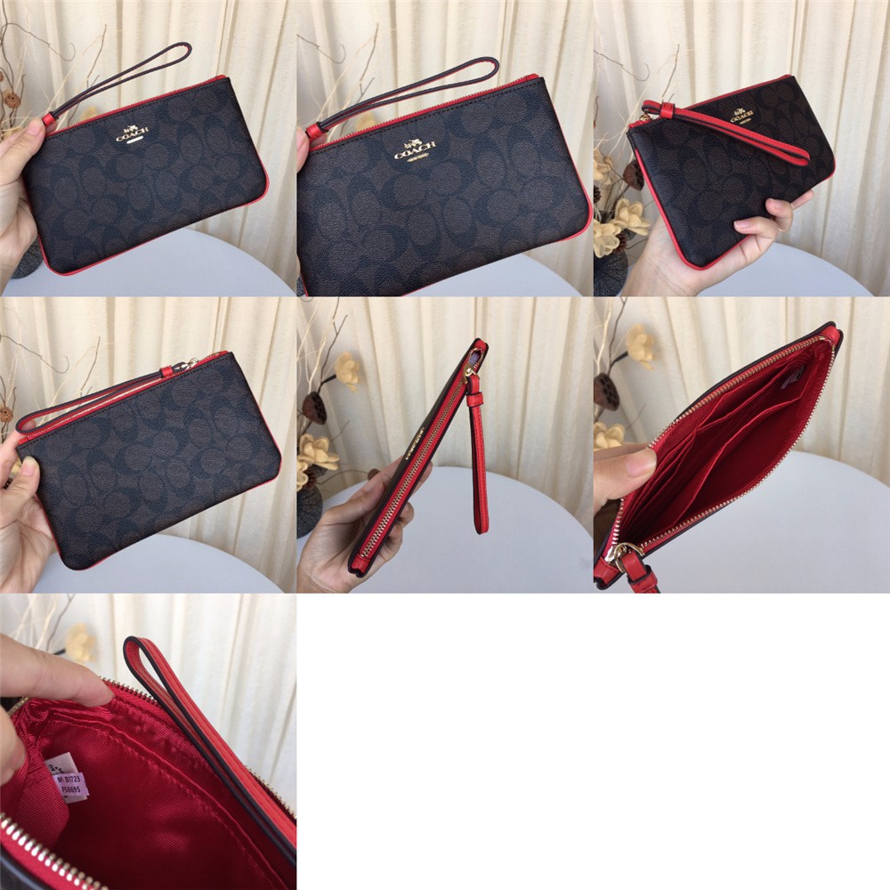 Large Wristlet Canvas Women Zip Purse Wallet 58695
