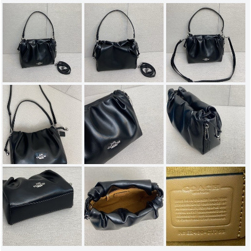 CT763 CV529 Faye Drawstring Shoulder Ruching Women Handbag Crossbody Sling Bag