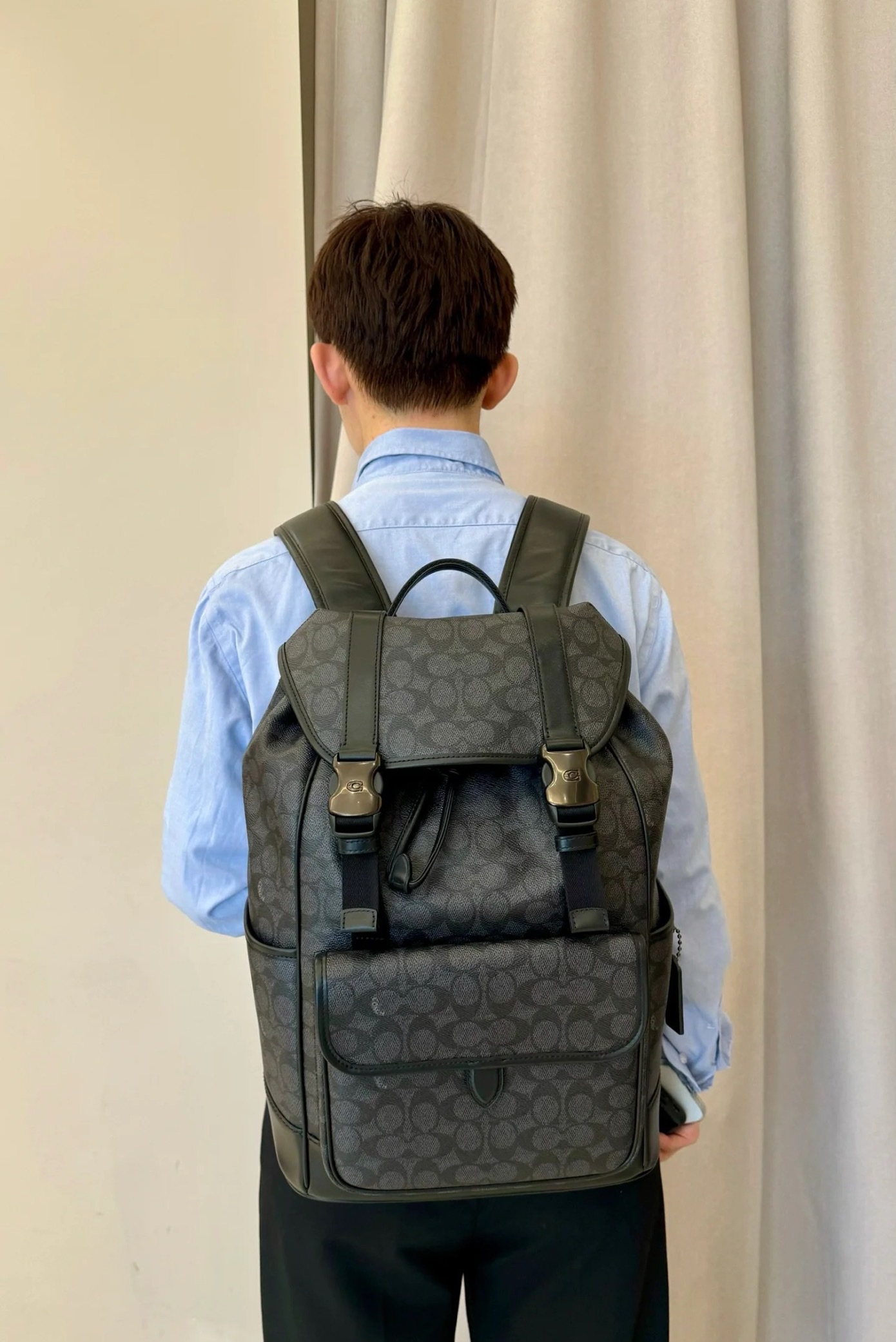 Men Handbag CU201  CU072 LEAGUE FLAP BACKPACK IN SIGNATURE CANVAS