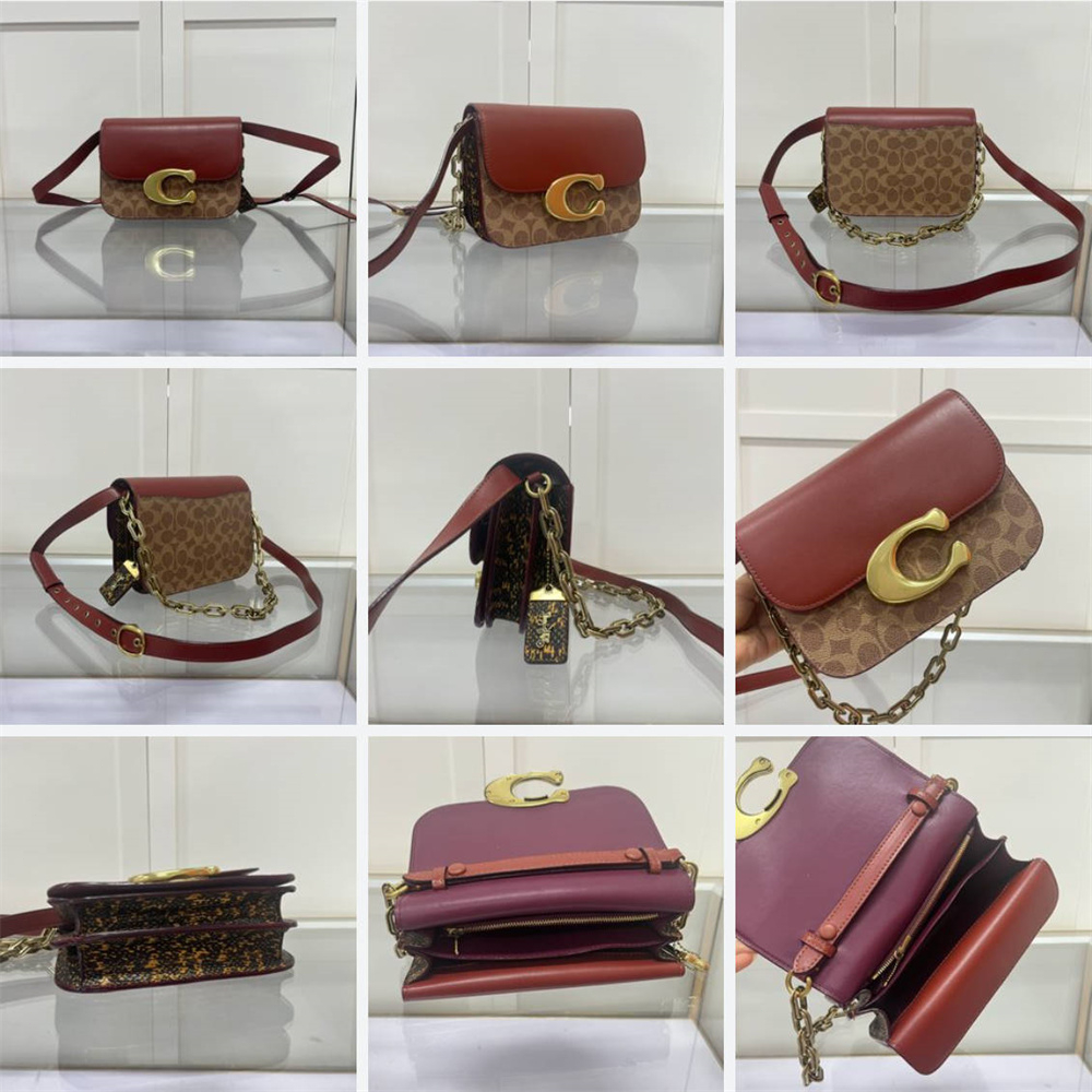 Coach CM551 CM557 CM863 Idol Shoulder Bag Women Crossbody Sling Chain Beg 551 557 863