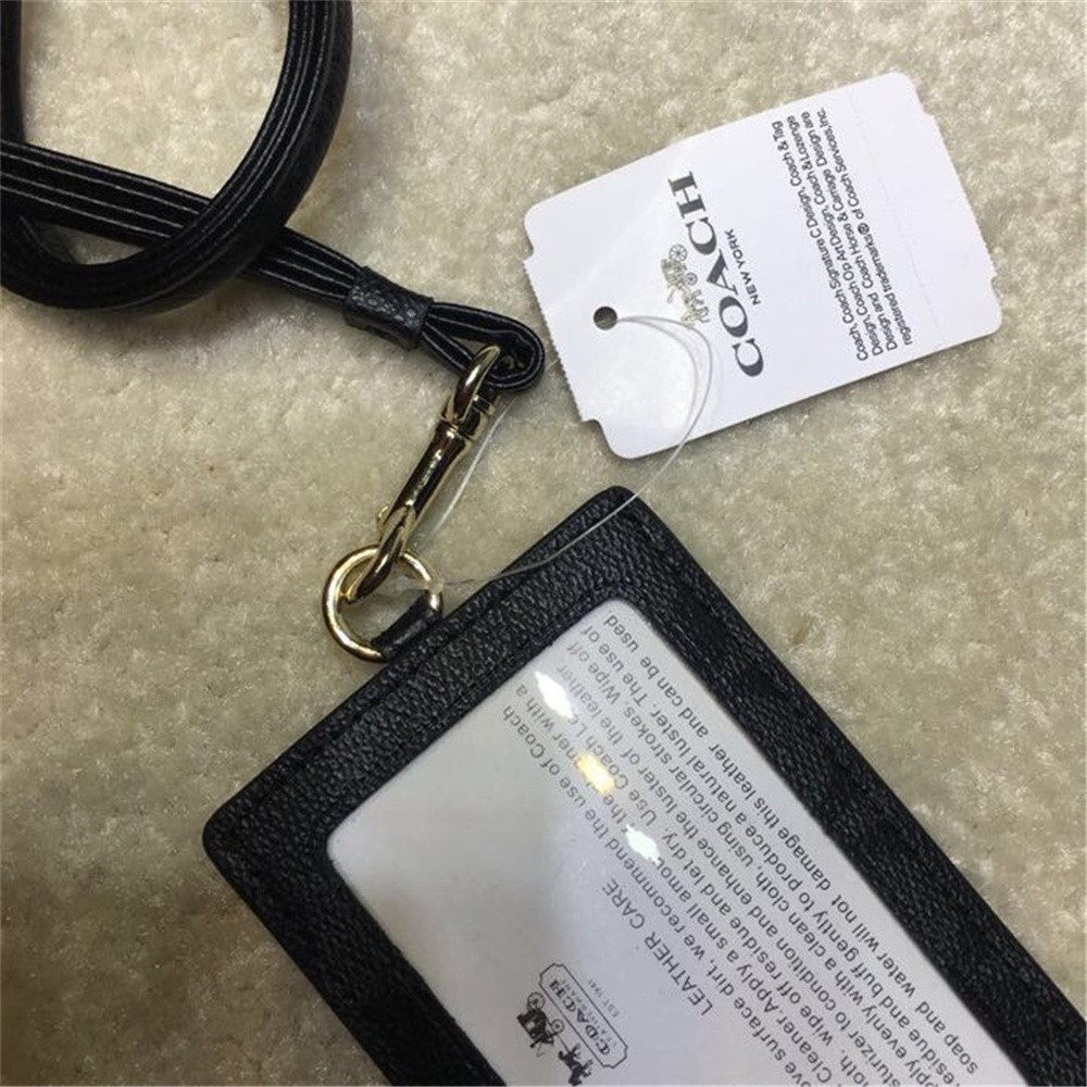 Tinyhead ID Card Lanyard Holder Lanyard Leather Cow