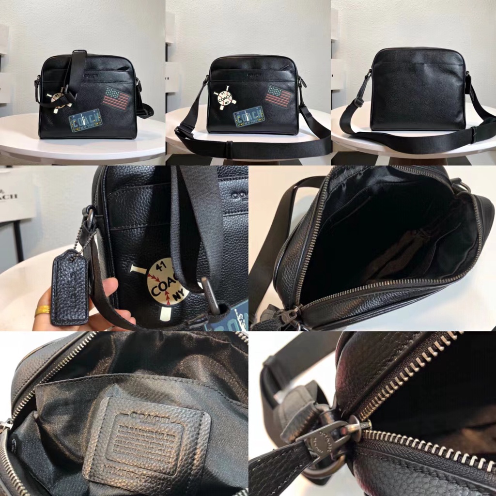 Coach F24876 F28456 F28455 F26079 Charles Camera Signature Leather Men Crossbody Sling Messenger Bag