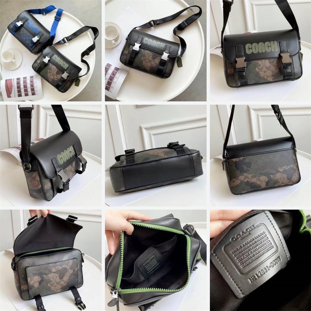 C8128 C6657 CC018 C9962 CE550 Track Crossbody With Patch Women Men Sling Messenger Camera Bag