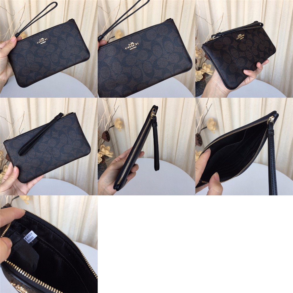 Large Wristlet Canvas Women Zip Purse Wallet 58695