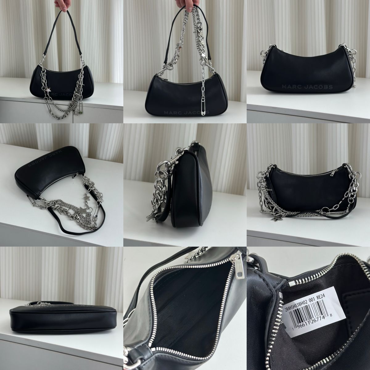 Women handbag 2R4HSH038H02 The Star Charm Shoulder Chain Bag