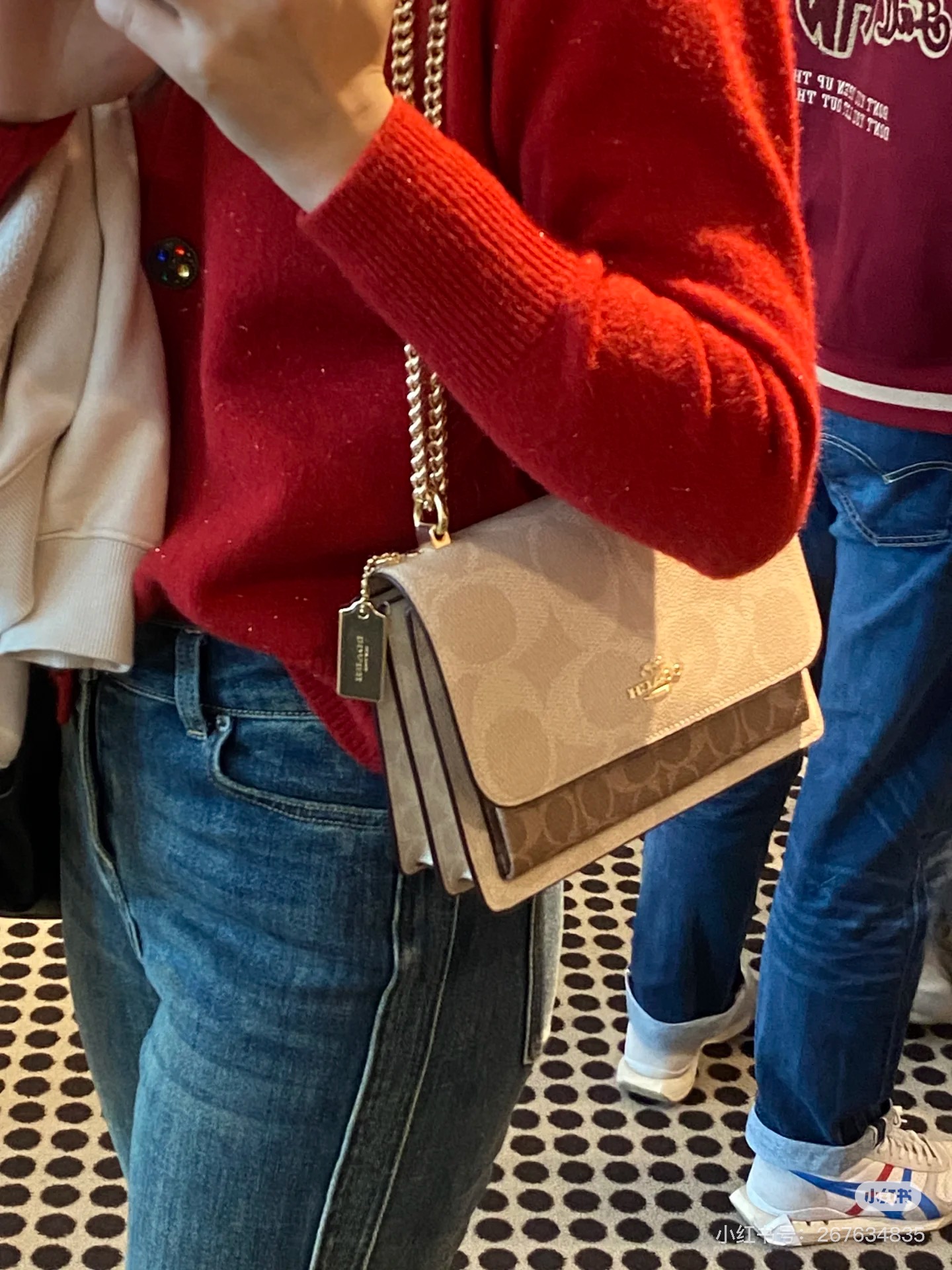 Women Handbag CY678 Klare Blocked Signature Canvas Crossbody Shoulder Sling Chain Bag