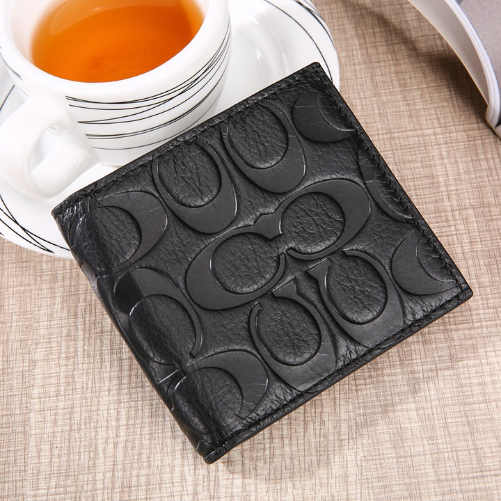 Men Handbag 75005  COIN Short Leather WALLET