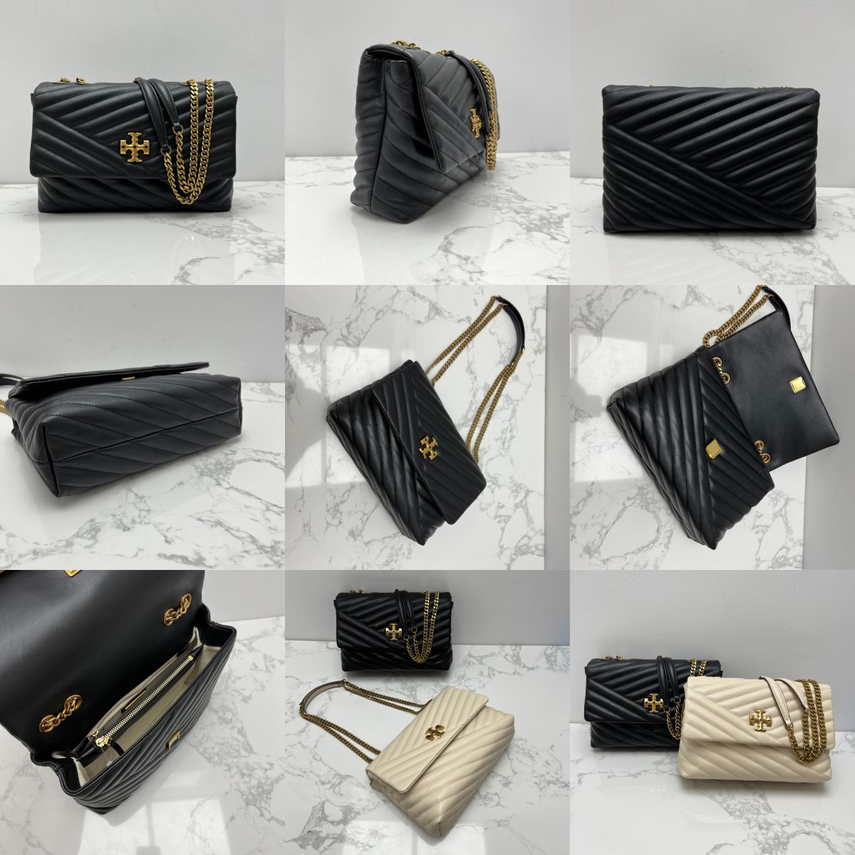 Women handbag 90452 90466 Kira Chevron Convertible Shoulder Bag