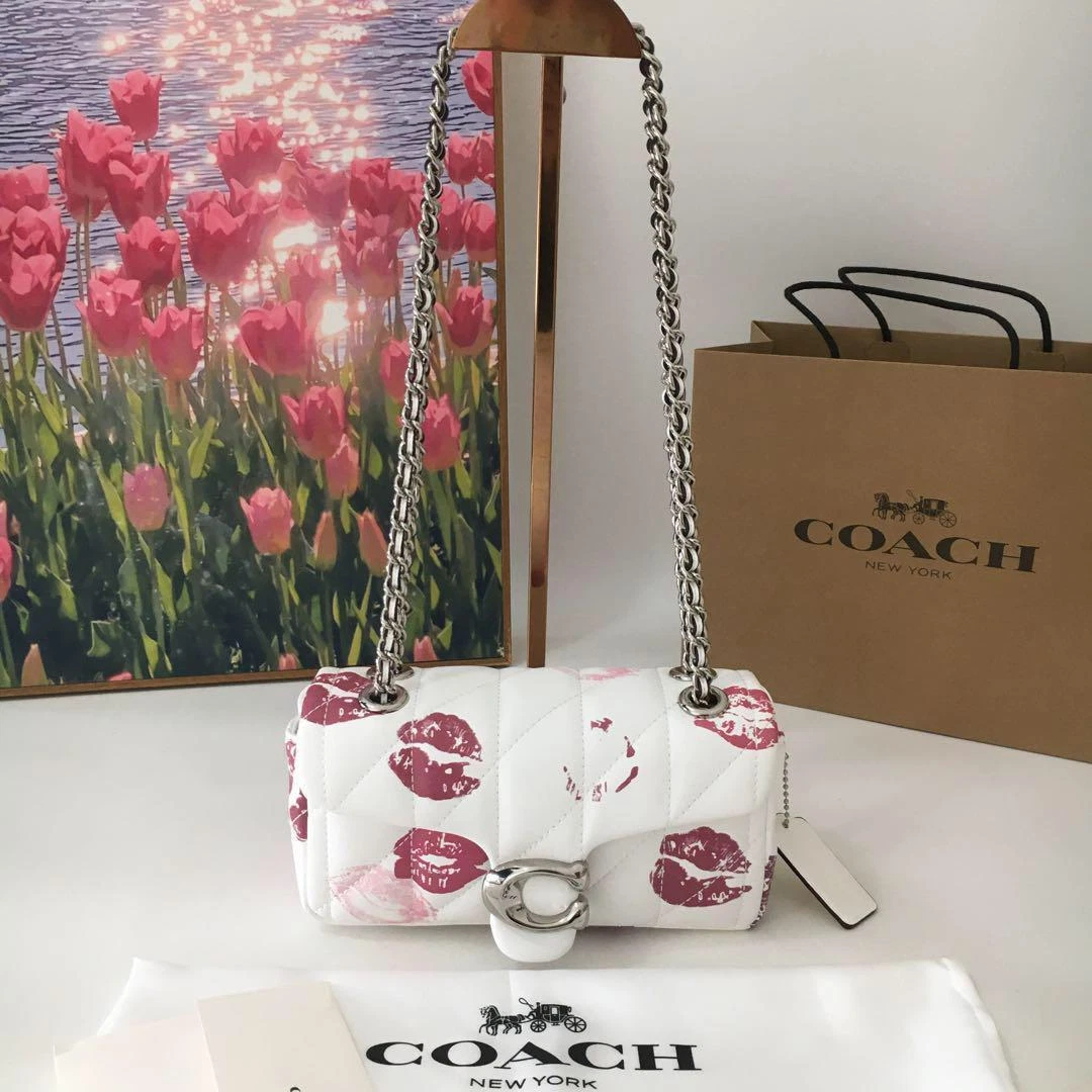 Women Handbag CR702 CR705 CR114 Tabby 20 26 Quilting Lip Print Chain Shoulder Bag