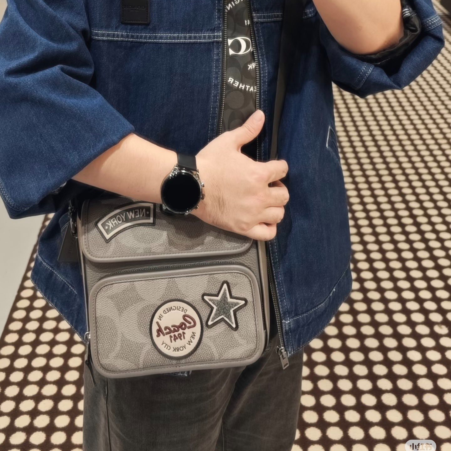 Coach X Peanuts CBI41 CCG29 Sullivan Flap Crossbody Bag In Signature Canvas With Patches