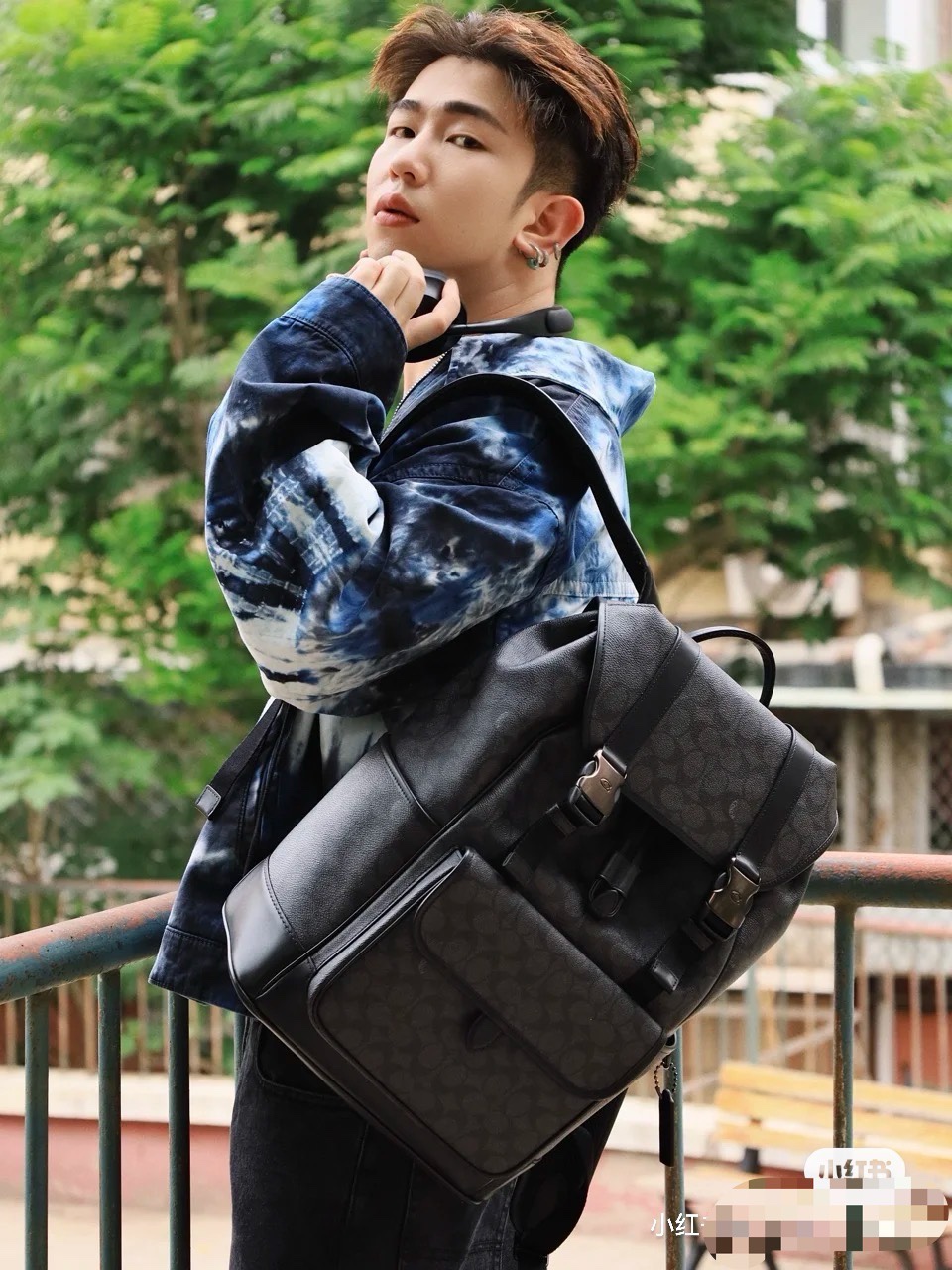 Men Handbag CU201  CU072 LEAGUE FLAP BACKPACK IN SIGNATURE CANVAS