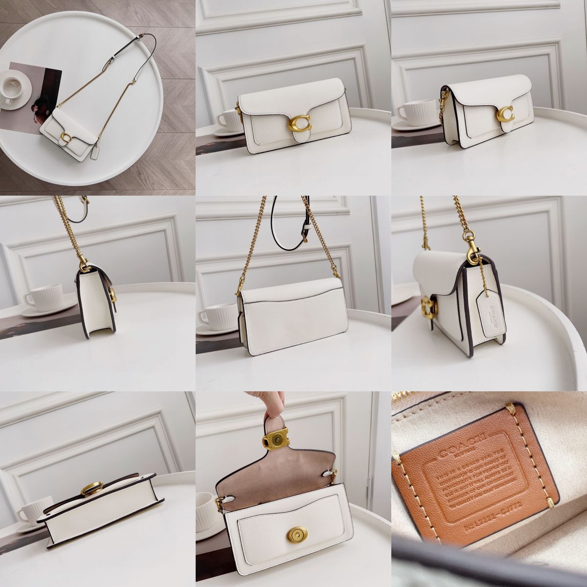 Women Handbag CW554 CE772 Tabby Patent Leather Crossbody Sling Chain Bag Wallet Clutch