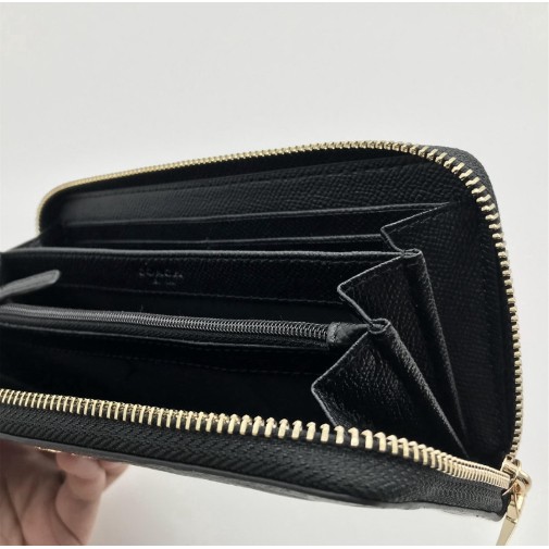 53834 Stereoscopic pattern women's wallet long wallet zip purses long purses