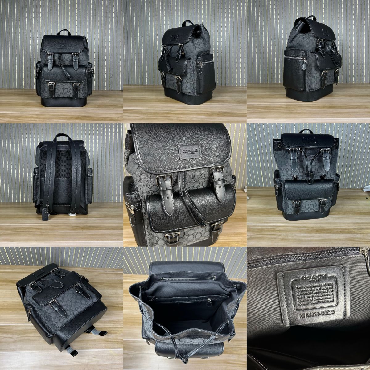 CE523 CT015 CY818 CBI44 men Peanuts Sprint Backpack In Signature Canvas Patch