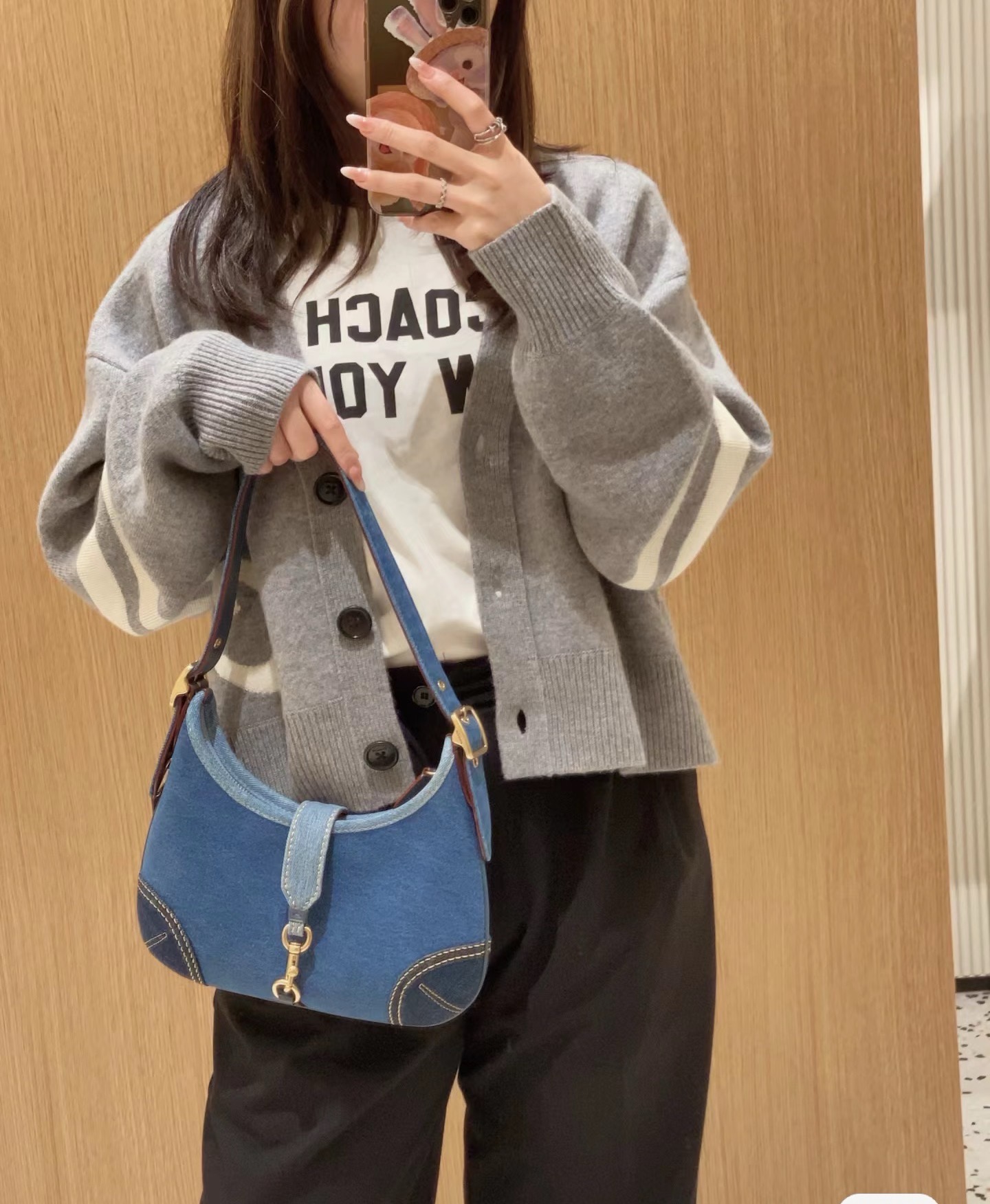 CW647 CW642 CBF16 CY934 Hamptons Hobo Shoulder Messenger Bag Female Simple Commuter Underarm Bag
