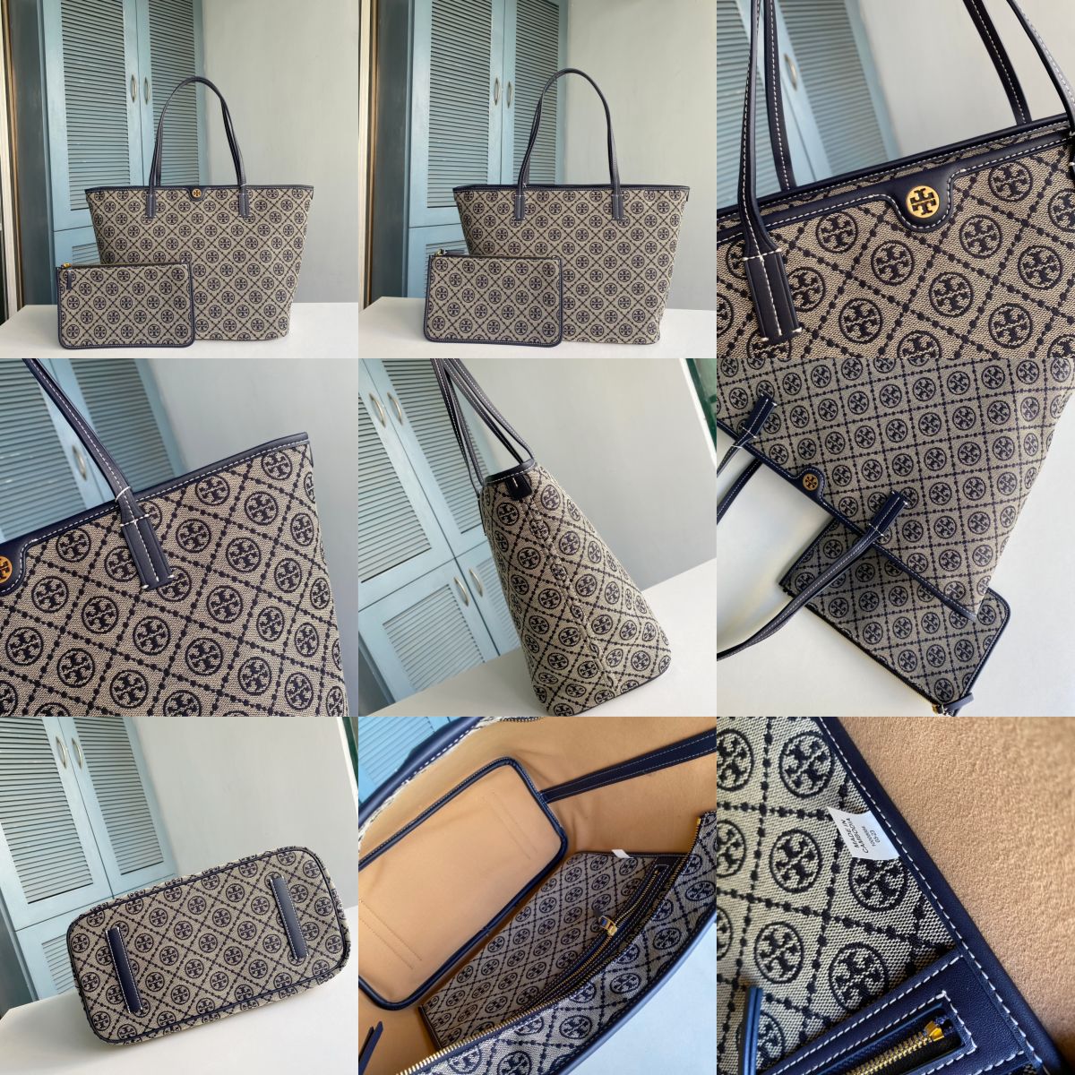 Women Handbag 152135 152299 152301 152302 T MONOGRAM ZIP TOTE Shoulder Bag