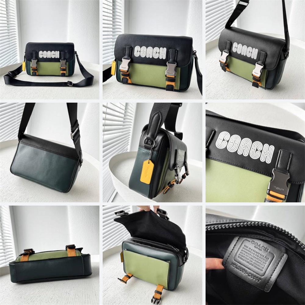 C8128 C6657 CC018 C9962 CE550 Track Crossbody With Patch Women Men Sling Messenger Camera Bag
