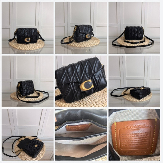 CW629 CAL94 Times Square Tabby Shoulder Bag with Quilting Women Crossbody Sling Chain Handbag
