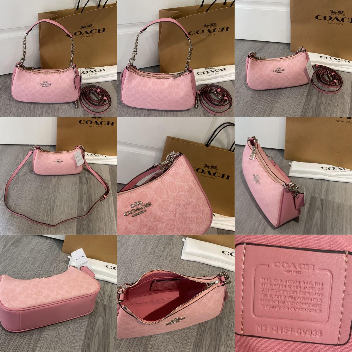 Women Handbag CV933 CV934 Teri In Signature Canvas Sling Shoulder Chain Shoulder Bag