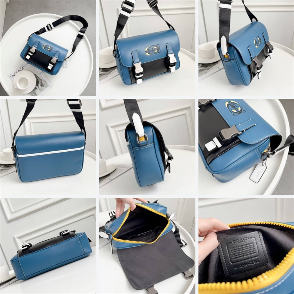 C8128 C6657 CC018 C9962 CE550 Track Crossbody With Patch Women Men Sling Messenger Camera Bag