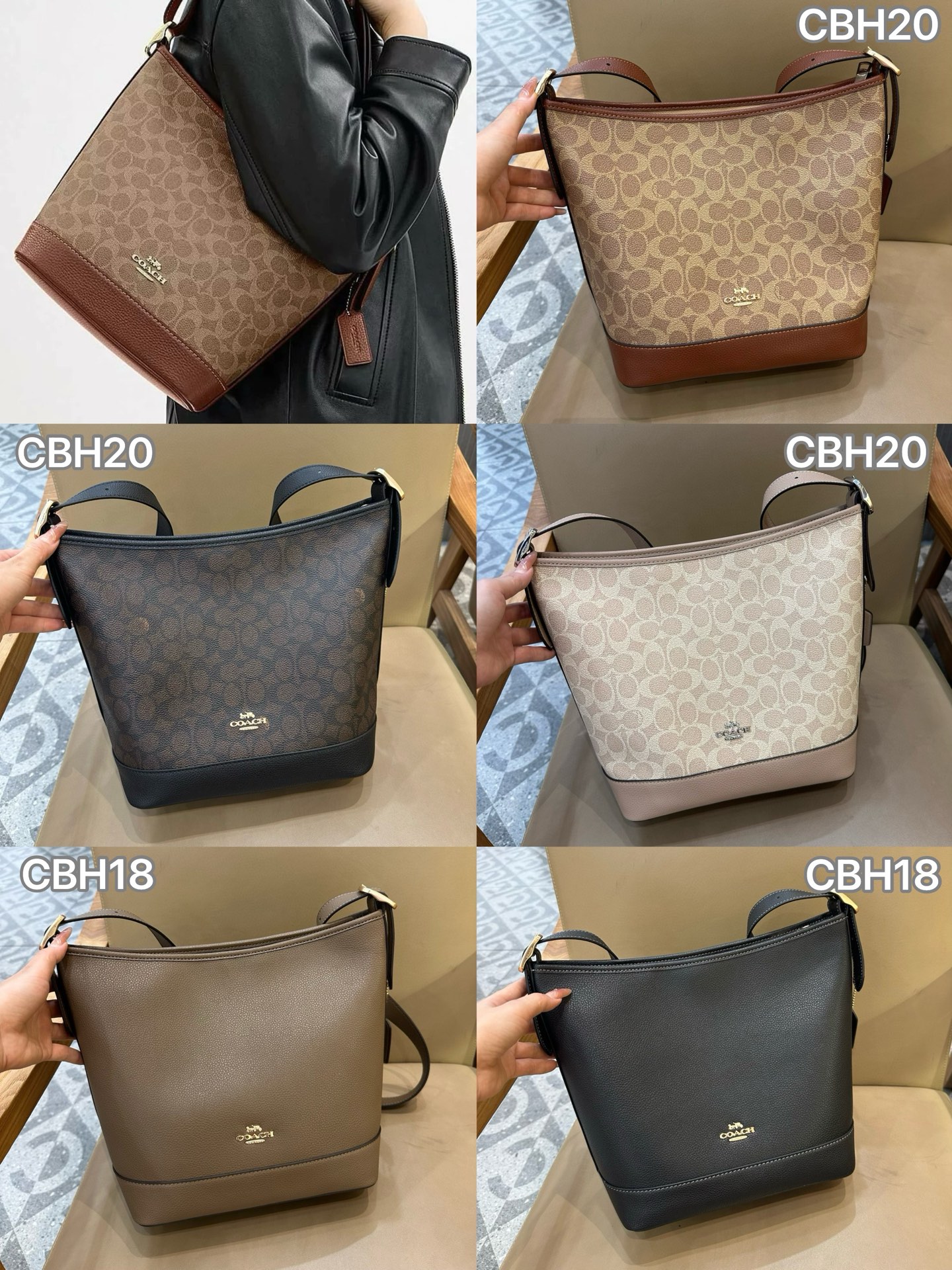 CBH20 CBH18 Jude Bucket Bag Women Shoulder Crossbody Sling Handbag