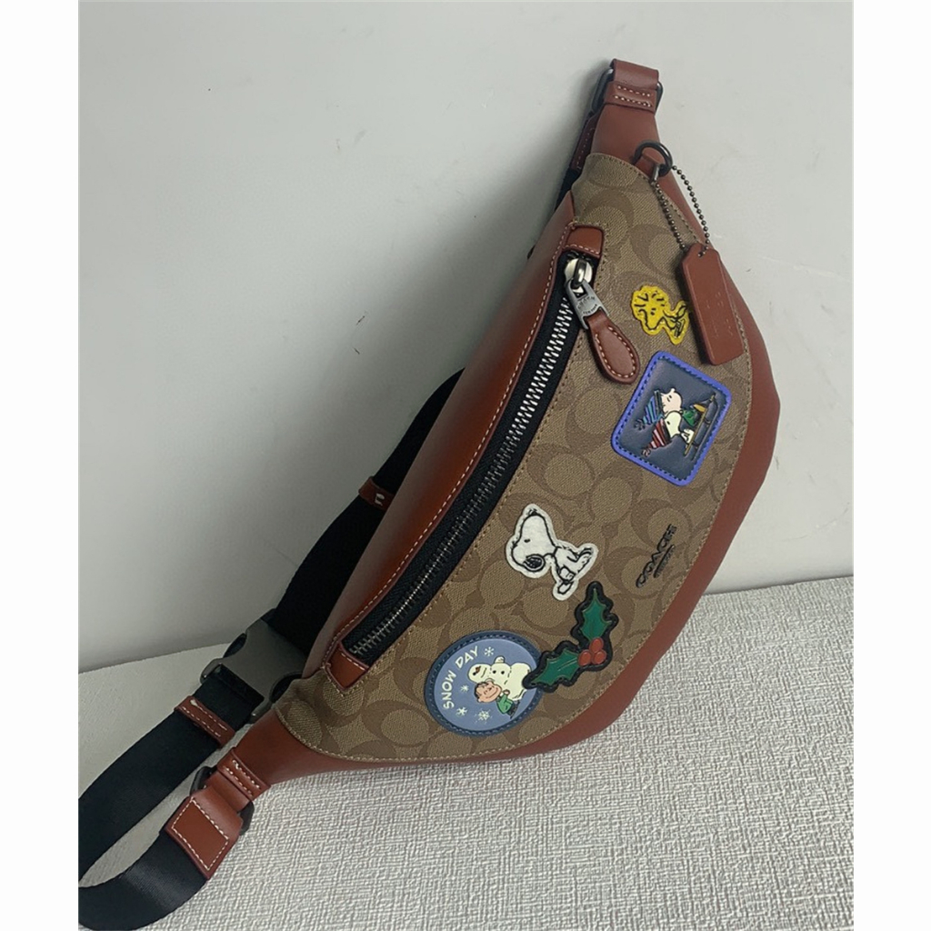 CB912 CC123 CG994 CE541 CH000 CE618 Warren Belt Bag With Varsity Motif Women Men Crossbody Chest Waist Pouch