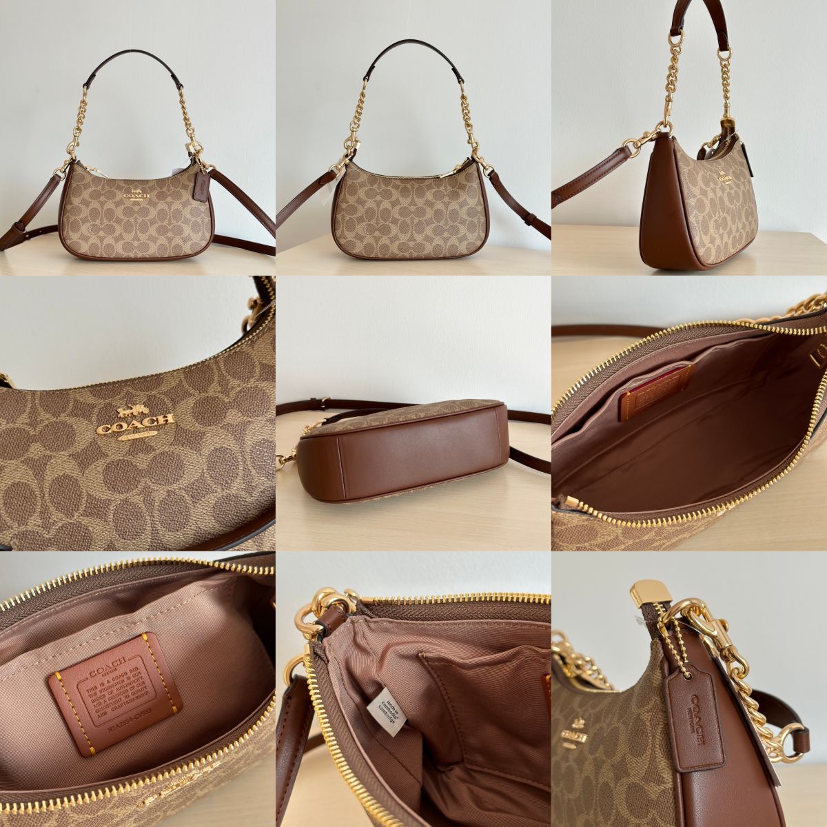 Women Handbag CV933 CV934 Teri In Signature Canvas Sling Shoulder Chain Shoulder Bag