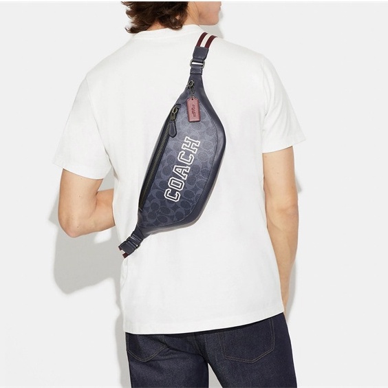 CB912 CC123 CG994 CE541 CH000 CE618 Warren Belt Bag With Varsity Motif Women Men Crossbody Chest Waist Pouch