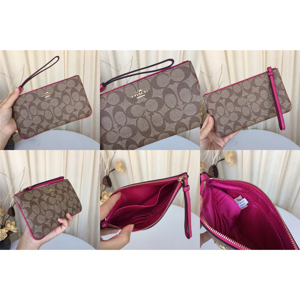Large Wristlet Canvas Women Zip Purse Wallet 58695