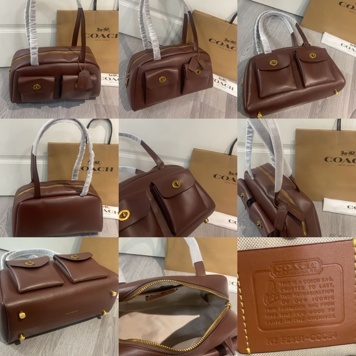 Women handbag CCC55 CCC54 twin turnlock Baseball Bowling Bag Steamed bun handbag bag