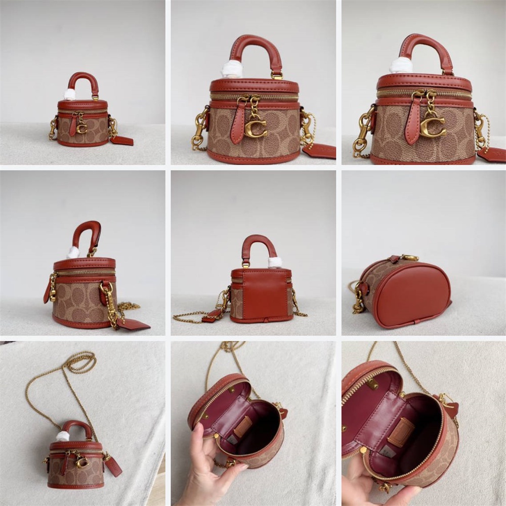 Coach CE768 CE769 CN596 Trail Crossbody 12 Women Handbag Sling Chain Cosmetic Bag