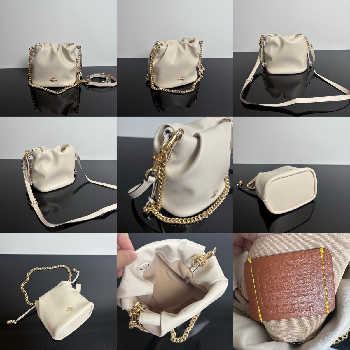 Women Handbag CDB67  CDB69  CDC42 Faye Mini Drawstring Bag With Quilting Bucket Shoulder Sling Chain Bag