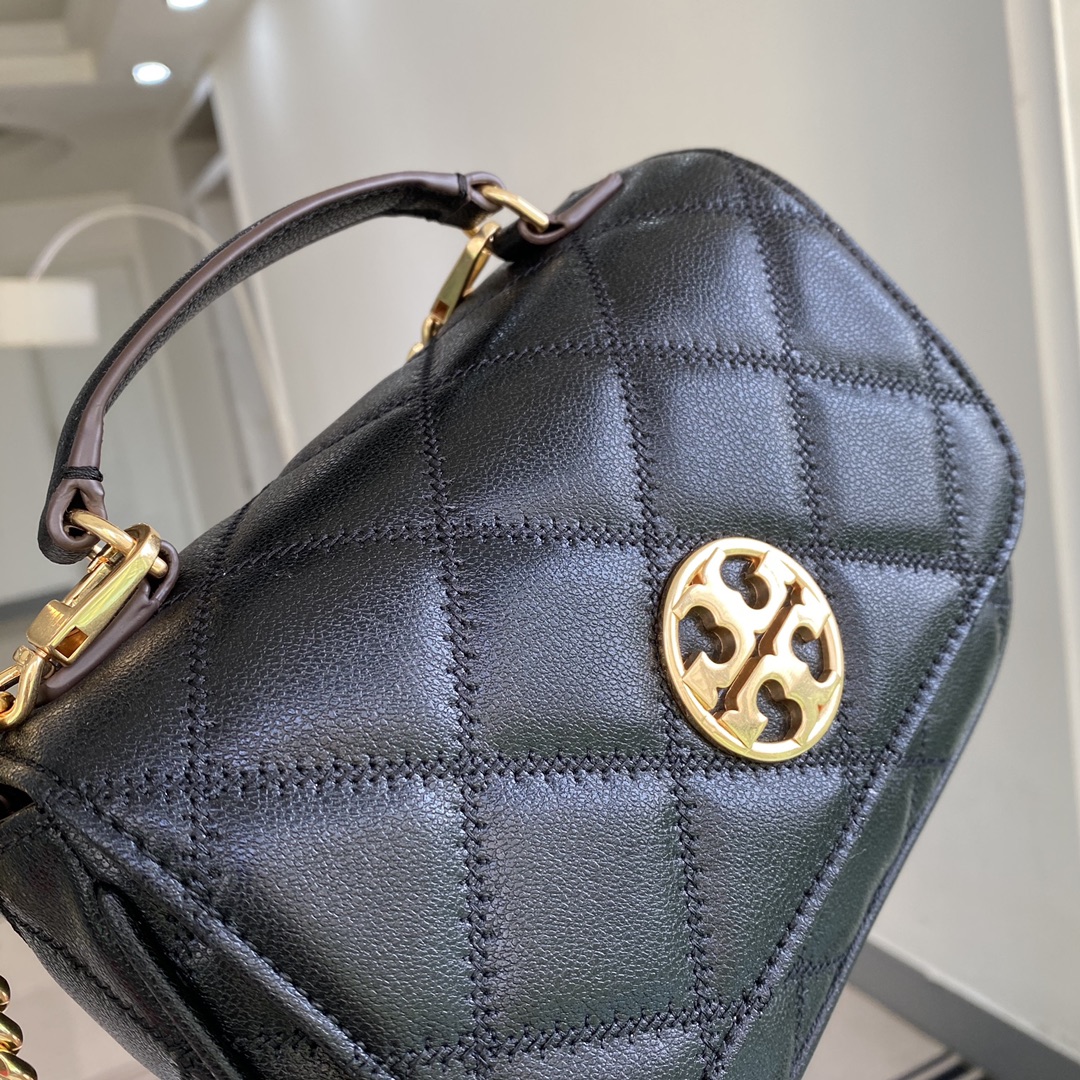 Women handbag 82366 Willa Leather Square Chubby Messenger Shoulder Bag