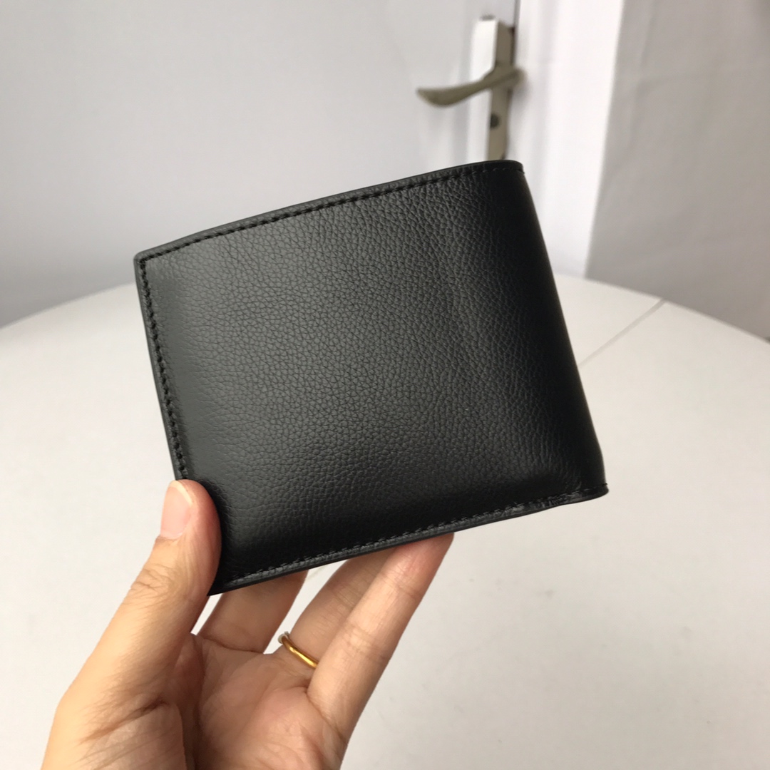 Men Handbag 21371 BASEBALL STITCH Compact ID Wallet